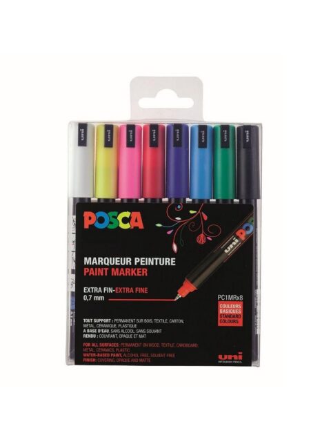 Uni pak marker Posca pc-1mr osnovne boje 8/1 (zamjena š75437)