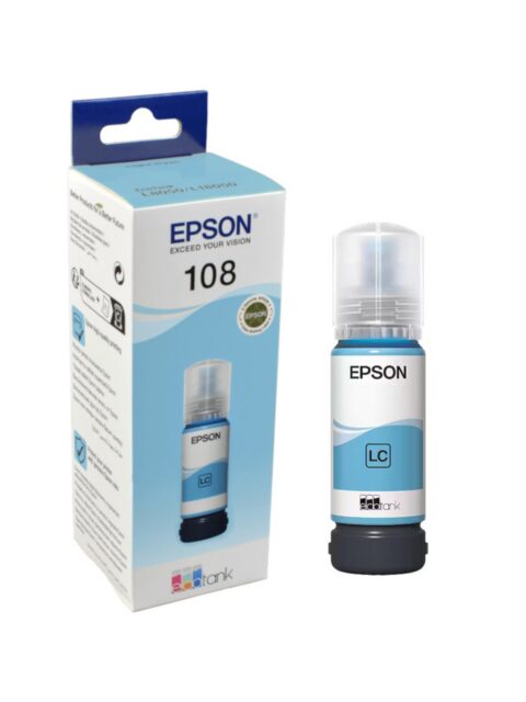 Tinta Epson 108 L8050/18050 photo light cyan ecotank C13T09C54A 70ml