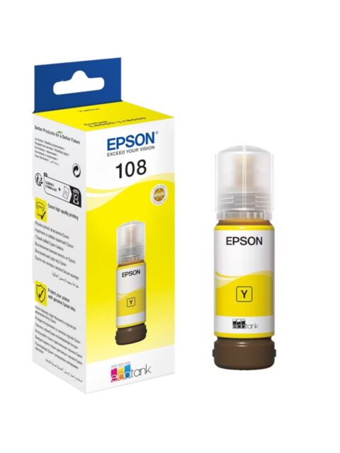 Tinta Epson 108 L8050/18050 photo yellow ecotank C13T09C44A 70ml