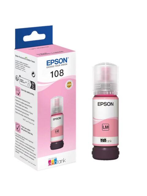 Tinta Epson 108 L8050/18050 photo light magenta ecotank C13T09C64A 70ml