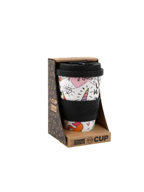 Šalica iTotal putna 435ml Unicorn ID5014