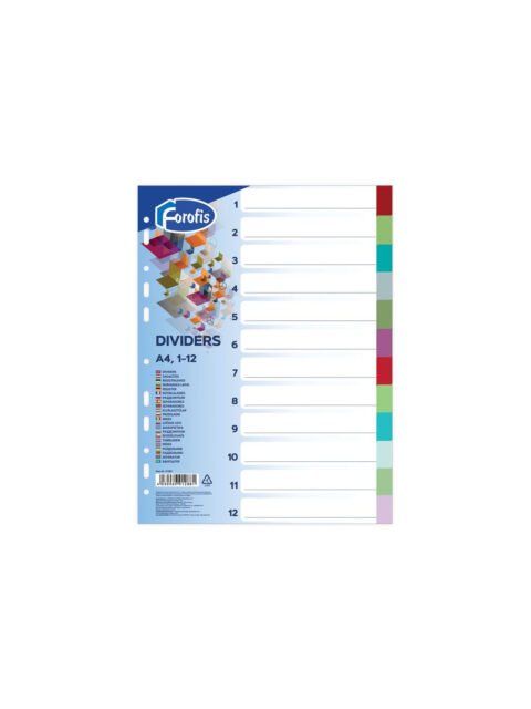 Pregrada plastična Forofis A4 12 boja 91288