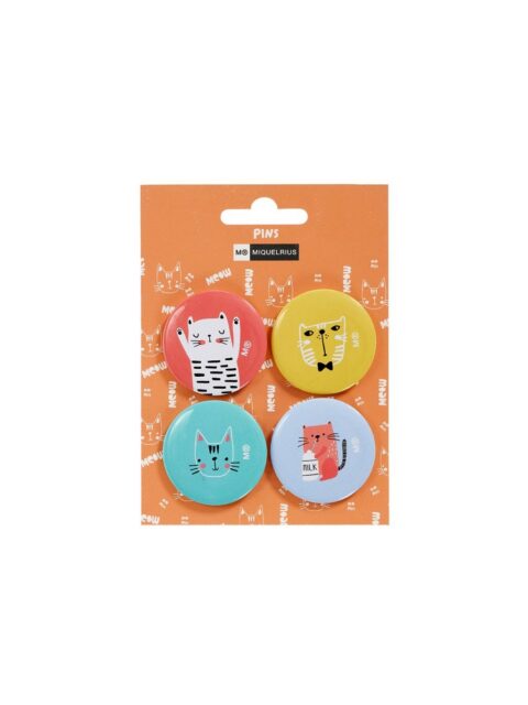Set Miquelrius bedž sa zihericom Cat rules sortirano fi40mm 4/1 MR13186