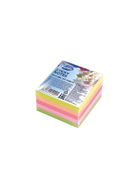 Blok samoljepljivi Forofis 51x51 mm, 300 l, 5 neon boja 91022