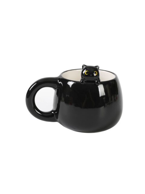 Šalica iTotal Charm Cat crna XL2525