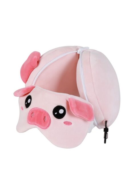 Maska za spavanje iTotal sa jastukom Cute animals svinjica XL2533