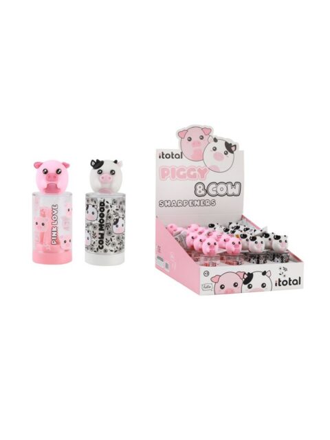 Šiljilo iTotal Cute animals svinjica+kravica sortirano 24/1 XL2691