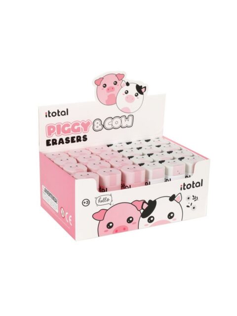 Gumica iTotal Cute animals kravica&svinjica 24/1 XL1804H