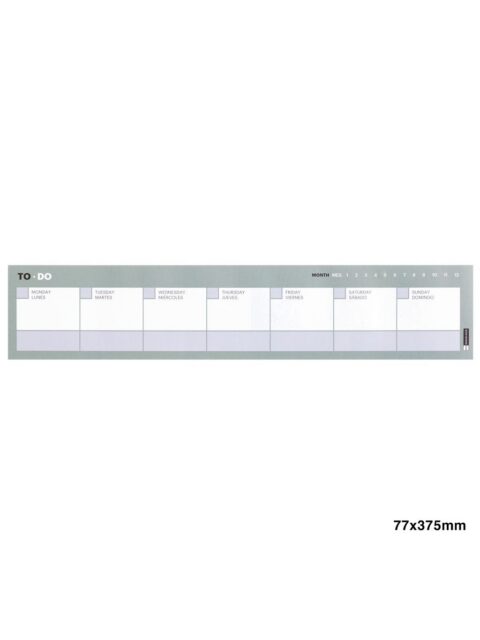 Planer tjedni Miquelrius 80g 54L 9 boja ToDo kolekcija sortirano MR28157