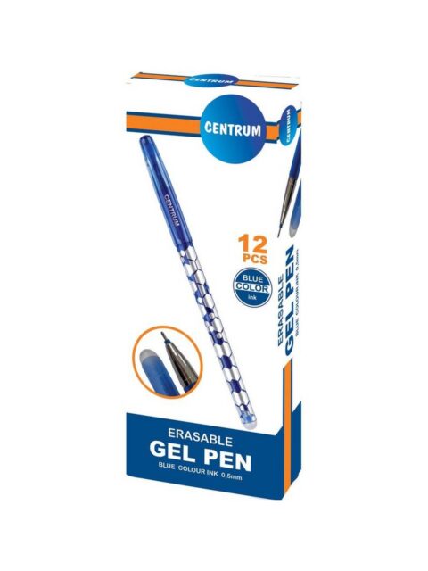 Kemijska olovka Centrum gel piši briši plavi ispis 12/1