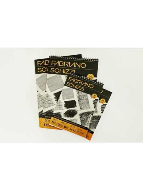 Blok Fabriano schizzi 21x29,7 (A4) 90g 80L spiralni top side 19100714 (zamjena za 27628, 27630)