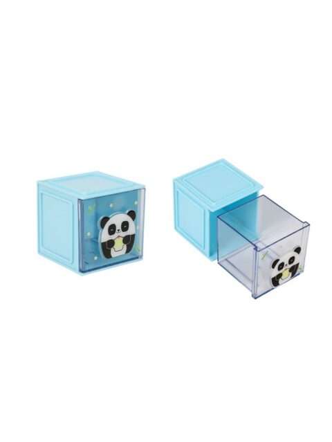 Organizator stolni iTotal kockasti Panda 9x9x9,5cm XL2964