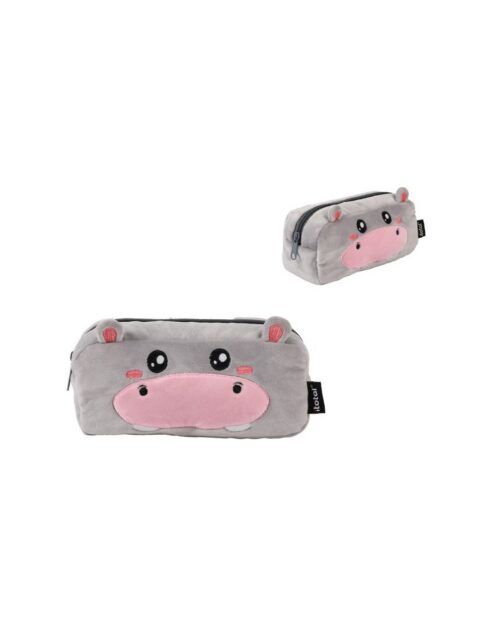 Pernica iTotal plišana Hippo siva XL2864
