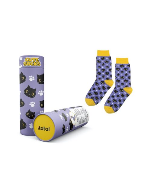 Čarape iTotal Cats crne XL2822