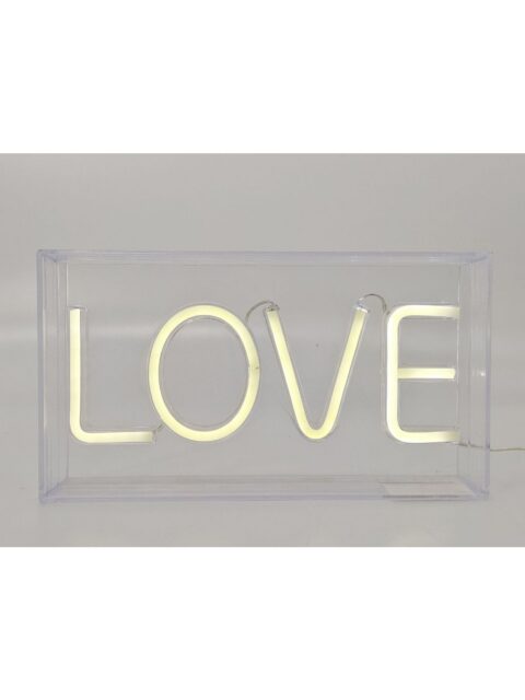 Lampa natpis iTotal LED Love neon bijela XL2762