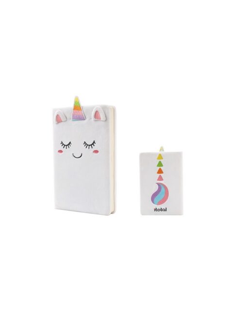 Notes iTotal plišani A5 Unicorn jednorog XL2052C