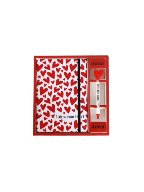 Set kemijska olovka i notes iTotal Follow your heart XL1831B