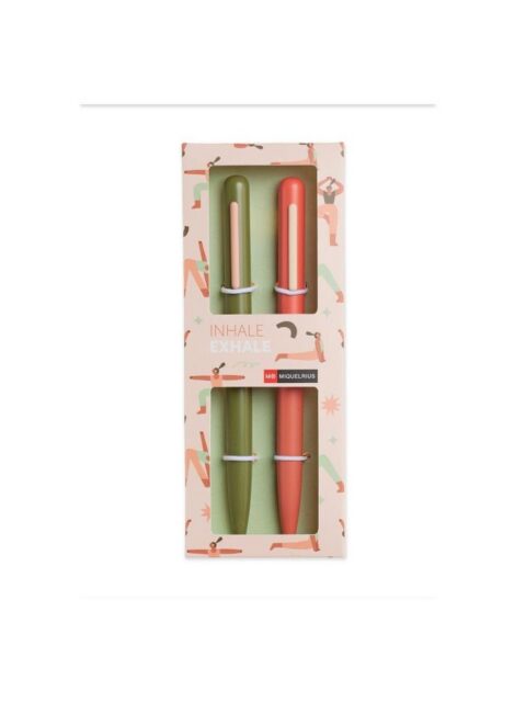 Set kemijske olovke Miquelrius Inhale exhale zelena roza 2/1 MR11961