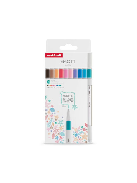 Marker Uni emott (0.4) pak 10 kom Pastel colours 302422269