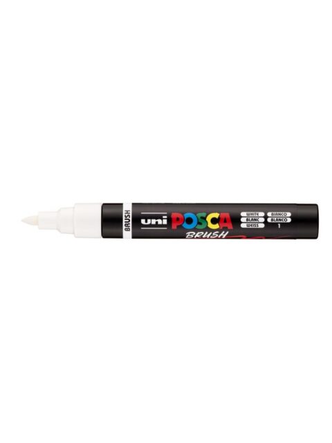 Marker Uni pc-5br brush Posca bijeli