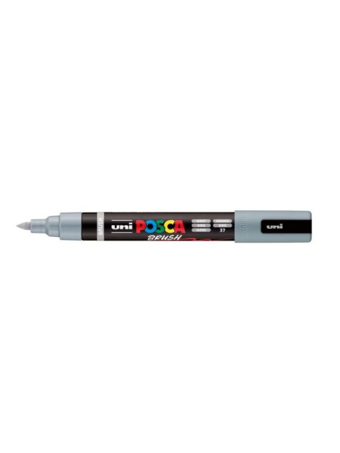 Marker Uni pc-5br brush Posca sivi