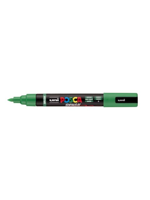 Marker Uni pc-5br brush Posca zeleni
