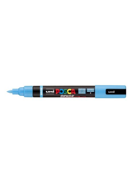 Marker Uni pc-5br brush Posca svijetlo plavi