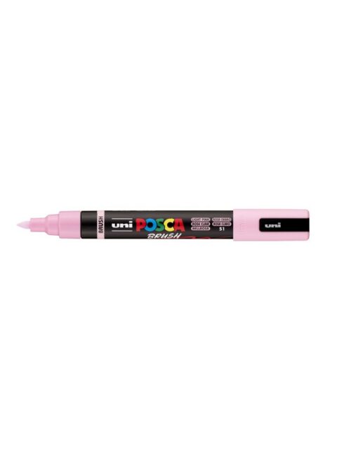 Marker Uni pc-5br brush Posca svijetlo rozi