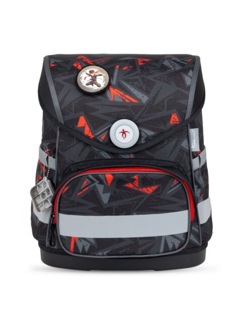 Torba školska Belmil compact with patches ninja 405-41/AG/B/4