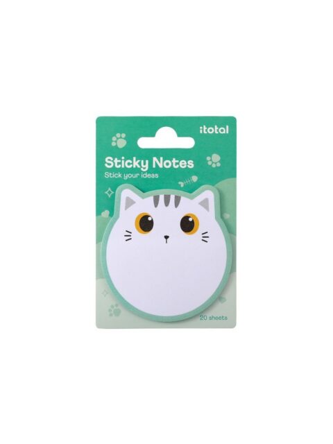 Blok samoljepivi iTotal 7x7,8cm Cat bijeli XL3102