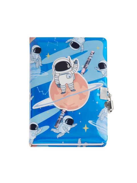 Dnevnik Miquelrius s ključem Back2Fun holographic Astronaut MR7583