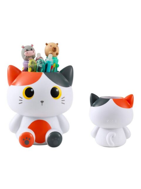 Čaša za olovke iTotal Cat narančasta 3D XL3014