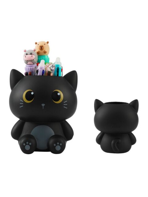 Čaša za olovke iTotal Cat crna 3D XL3014