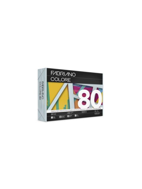 Papir Fabriano Colore A4/80g celeste ch. 500L 75721297 soft
