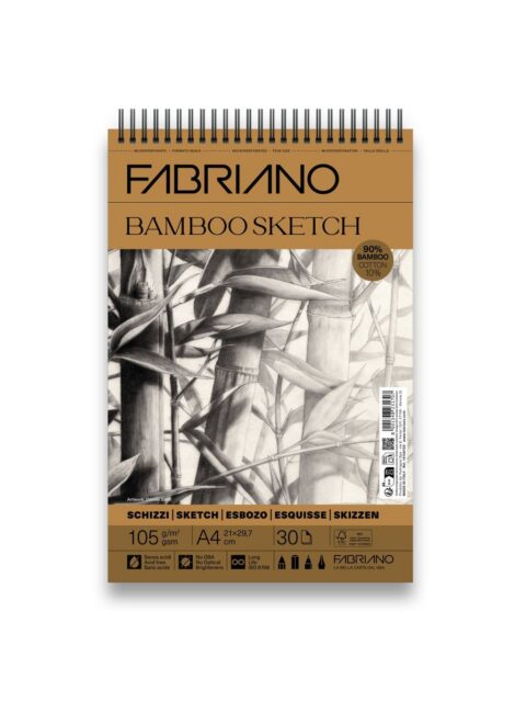 Blok Fabriano Bamboo 21x29,7 (A4) 105g 30L spiralni top side 19100725