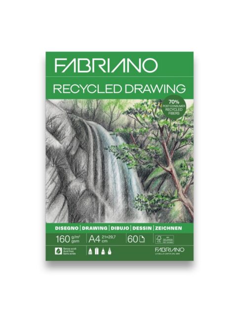 Blok Fabriano reciklirani 21x29,7 (A4) 160g 60L ljepljeni top side 19100757