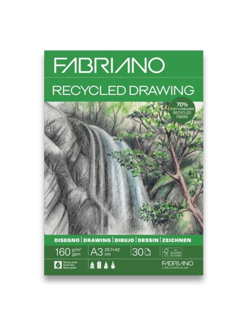 Blok Fabriano reciklirani 29,7x42 (A3) 160g 30L ljepljeni top side 19100758