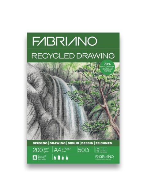 Blok Fabriano reciklirani 21x29,7 (A4) 200g 50L ljepljeni top side 19100759
