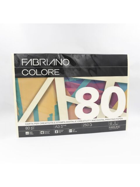 Papir Fabriano Colore A3/80g banana 250L 75029742 soft
