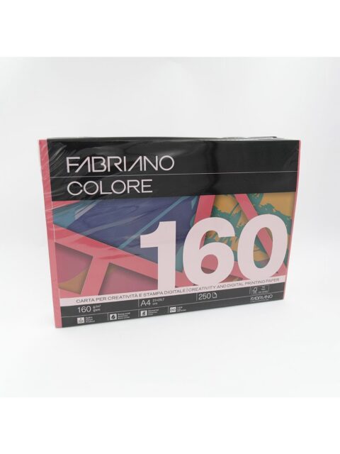 Papir Fabriano Colore A4/160g rosso 250L 74516021 bright