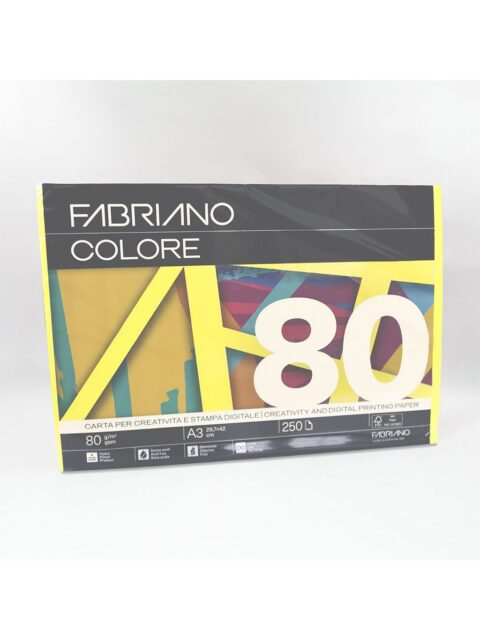 Papir Fabriano Colore A3/80g giallo 250L 74629742 bright