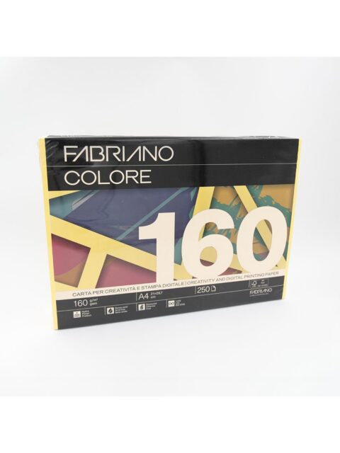 Papir Fabriano Colore A4/160g giallo 250L 74616021 bright