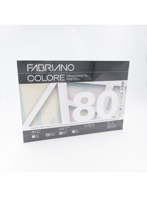 Papir Fabriano Colore A4/80g miješani pastel 250L 19100811
