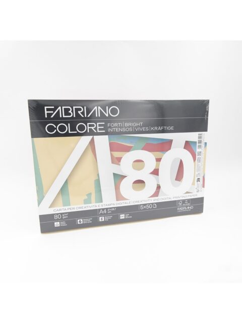 Papir Fabriano Colore A4/80g miješani tamni 250L 19100809