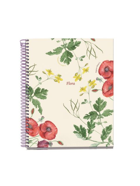 Kolegij blok Miquelrius A5 Botanical Flora Papaver 100L 70g/m2 crte MR4424