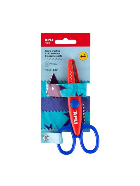 Škare Apli cik-cak nazubljene plave 13,5cm 20000