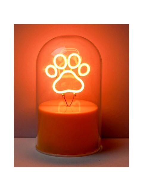 Lampa staklena kupola iTotal NEON-efekt LED Paw XL3257
