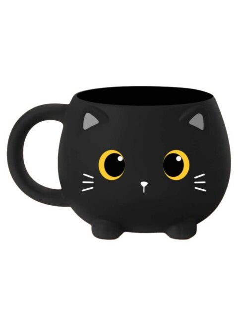 Šalica iTotal Chunky Cat crna XL2568A