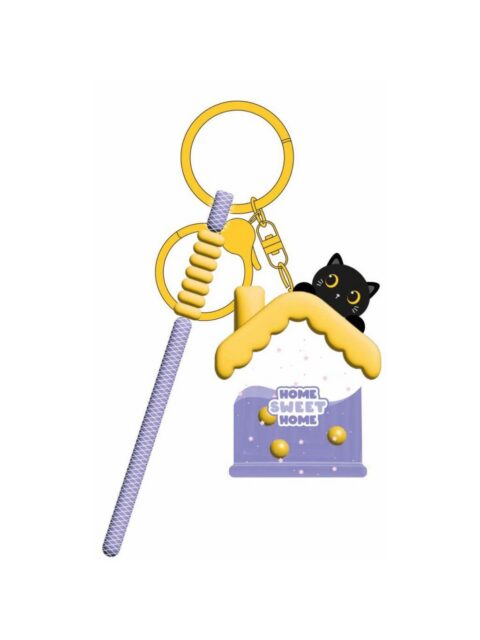 Privjesak za ključeve iTotal House Cat crna XL3066B