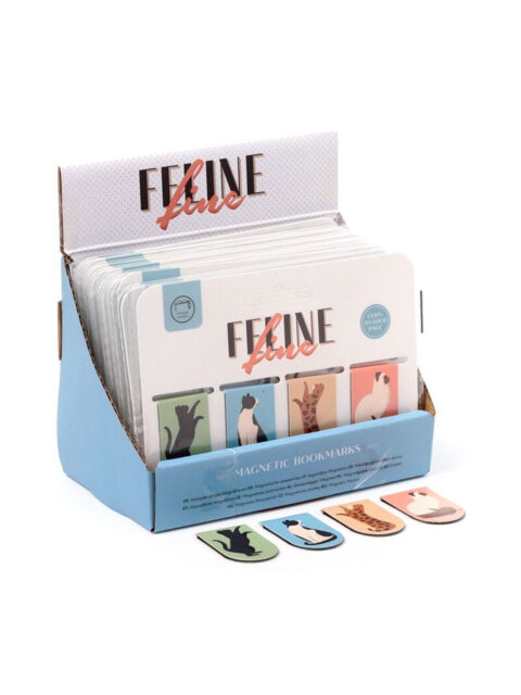 Set magnetskih označivača za stranice Puckator Feline Fine Cats (knjižne oznake) 24/1 BOOK18